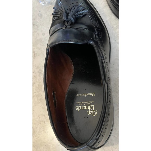 allen edmonds Manchester Pre Owned Men’s Size 11.5 Wing Tip Tassel - Picture 6 of 7